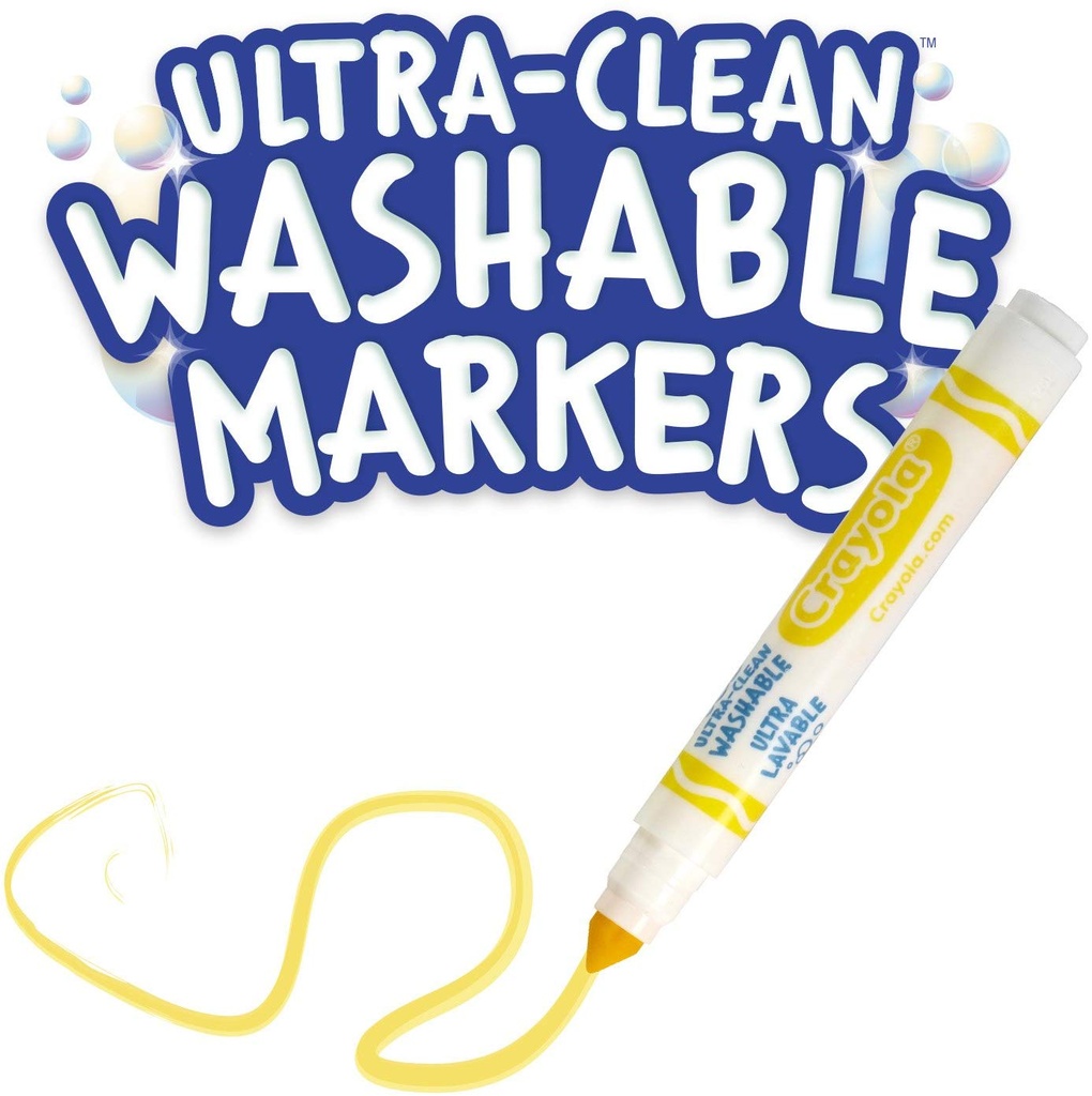 Wide Line Washable Markers - 200ct (8 outlet Colors),---w12cza